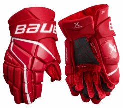 Bauer Vapor 3X Senior Hockey Gloves 17 Bauer Vapor 3X Senior Hockey Gloves -Bauer 3X SR FRONT RED2
